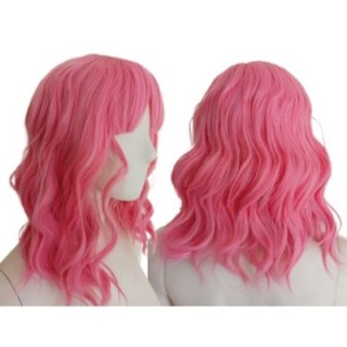 Peruka fale do ramion różowa lolita cosplay anime PK074