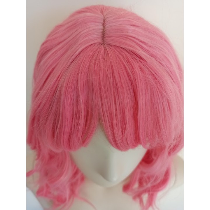 Peruka fale do ramion różowa lolita cosplay anime PK074