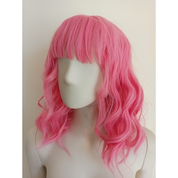Peruka fale do ramion różowa lolita cosplay anime PK074