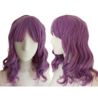 Peruka fale do ramion fioletowa pastel goth anime PK075