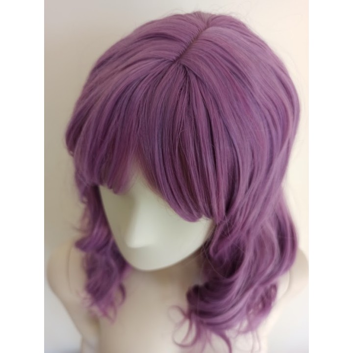 Peruka fale do ramion fioletowa pastel goth anime PK075