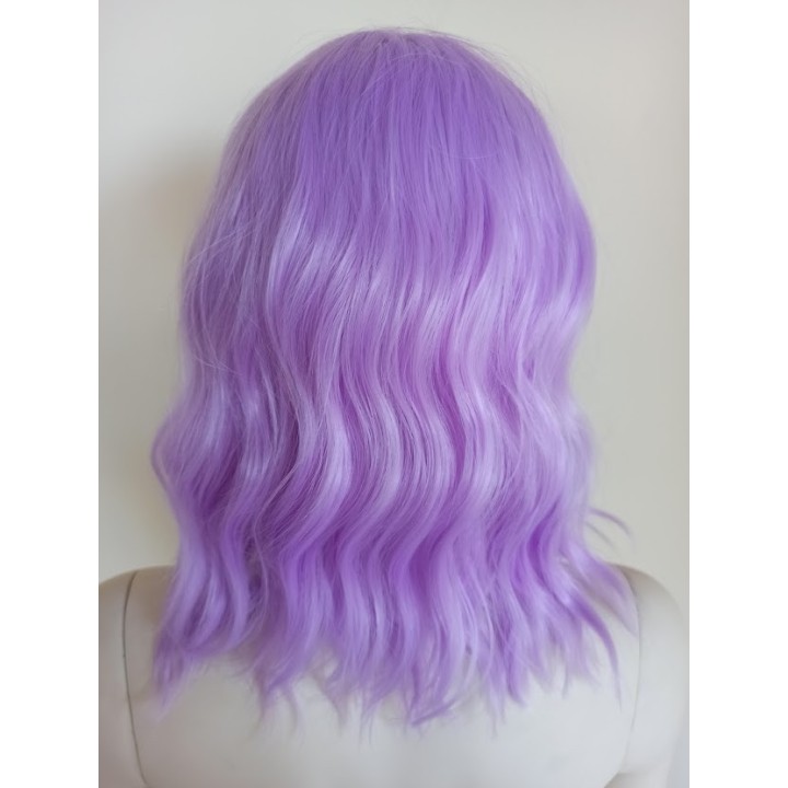 Peruka do ramion lawendowy fiolet pastel goth loki PK080