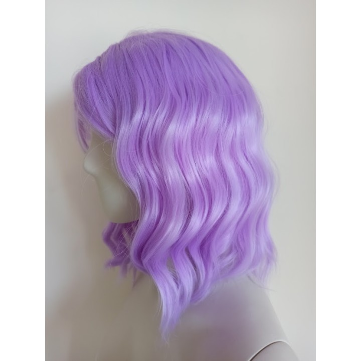 Peruka do ramion lawendowy fiolet pastel goth loki PK080