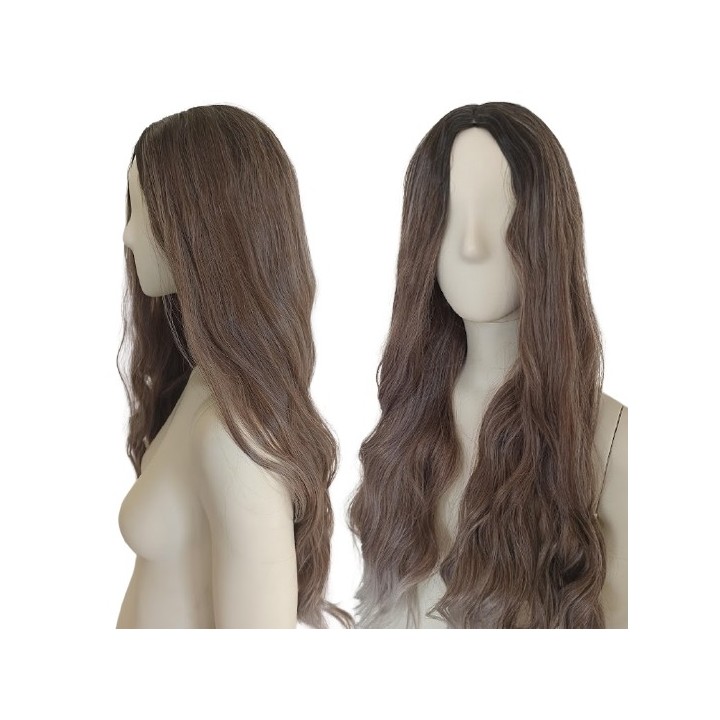 Peruka pasemka jaśniejsze końcówki naturalny blond PK065