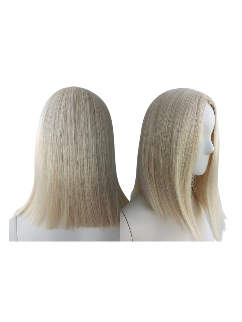 Peruka long bob blond bez grzywki PK025