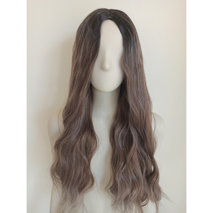 Peruka pasemka jaśniejsze końcówki naturalny blond PK065