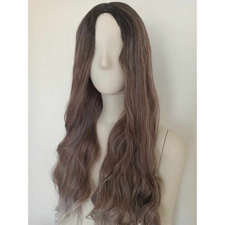 Peruka pasemka jaśniejsze końcówki naturalny blond PK065