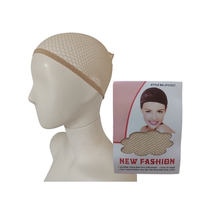 Czepek pod perukę BEŻOWY wig cap siatka na włosy
