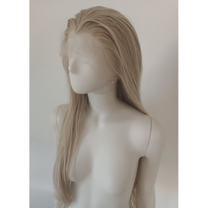 Peruka lace front jasny platynowy blond Elsa LF006