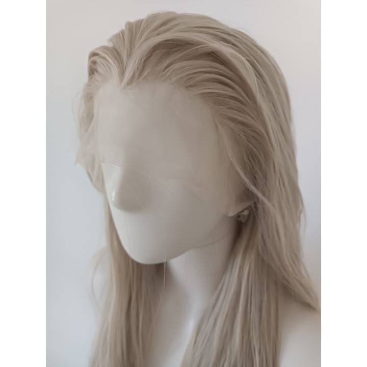 Peruka lace front jasny platynowy blond Elsa LF006
