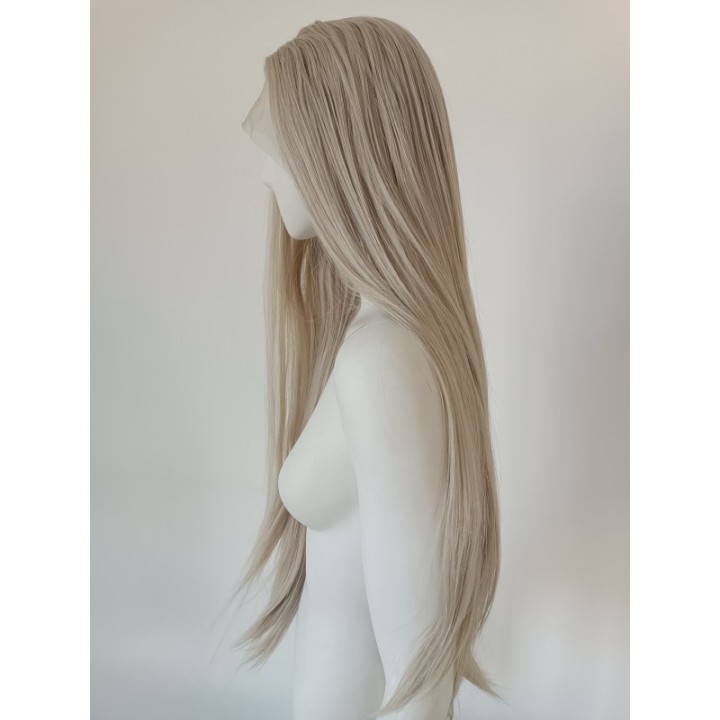 Peruka lace front jasny platynowy blond Elsa LF006