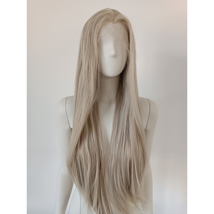 Peruka lace front jasny platynowy blond Elsa LF006