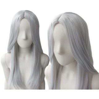 Peruka bez grzywki szara Wiedźmin cosplay Geralt PK003