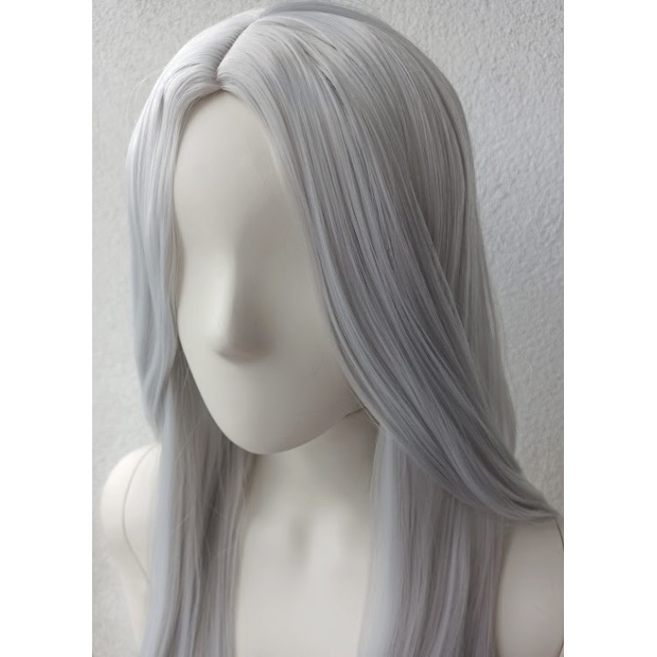 Peruka bez grzywki szara Wiedźmin cosplay Geralt PK003