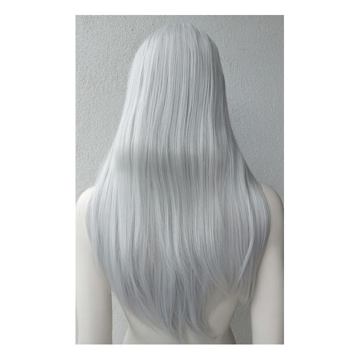 Peruka bez grzywki szara Wiedźmin cosplay Geralt PK003