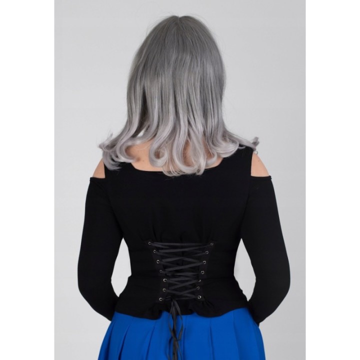 Bluzka gotycka 2w1 gorset sznurowana LILITH