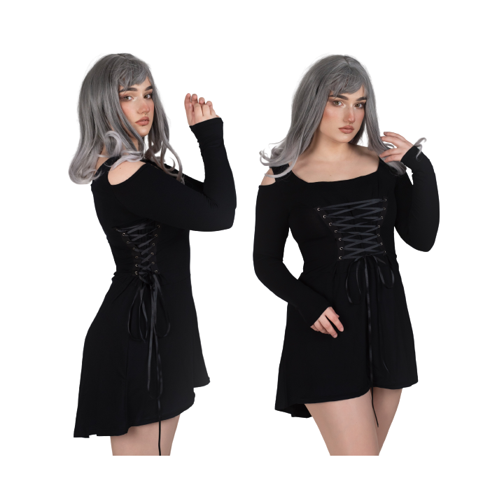 Sukienka gotycka 2w1 asymetryczna LILITH