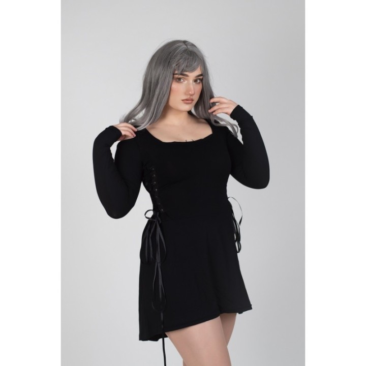 Sukienka gotycka 2w1 asymetryczna LILITH