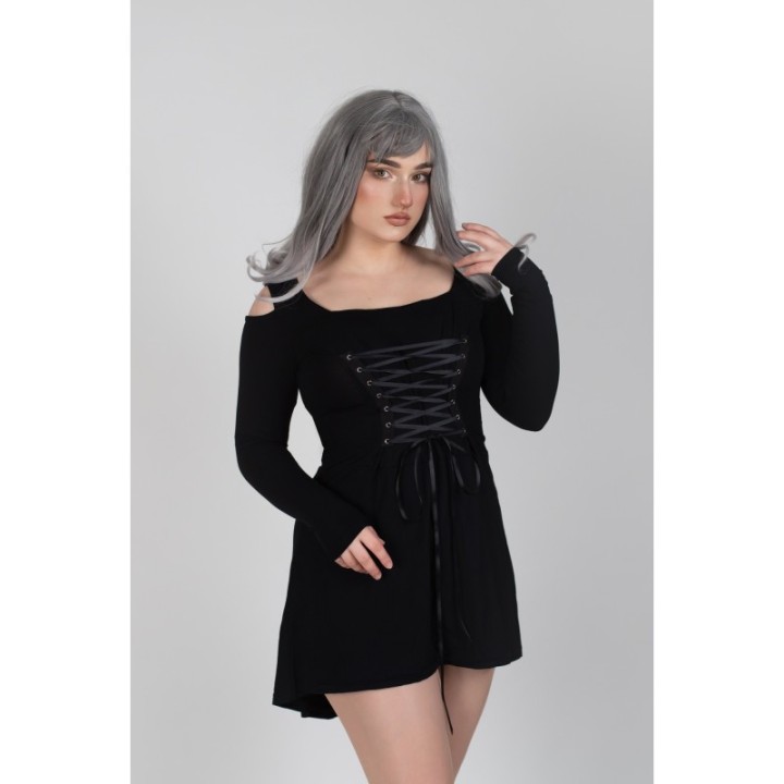 Sukienka gotycka 2w1 asymetryczna LILITH