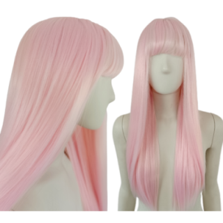 Peruka jasny róż różowa cosplay Zero Two PK101
