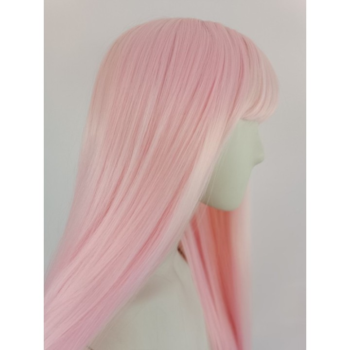 Peruka jasny róż różowa cosplay Zero Two PK101