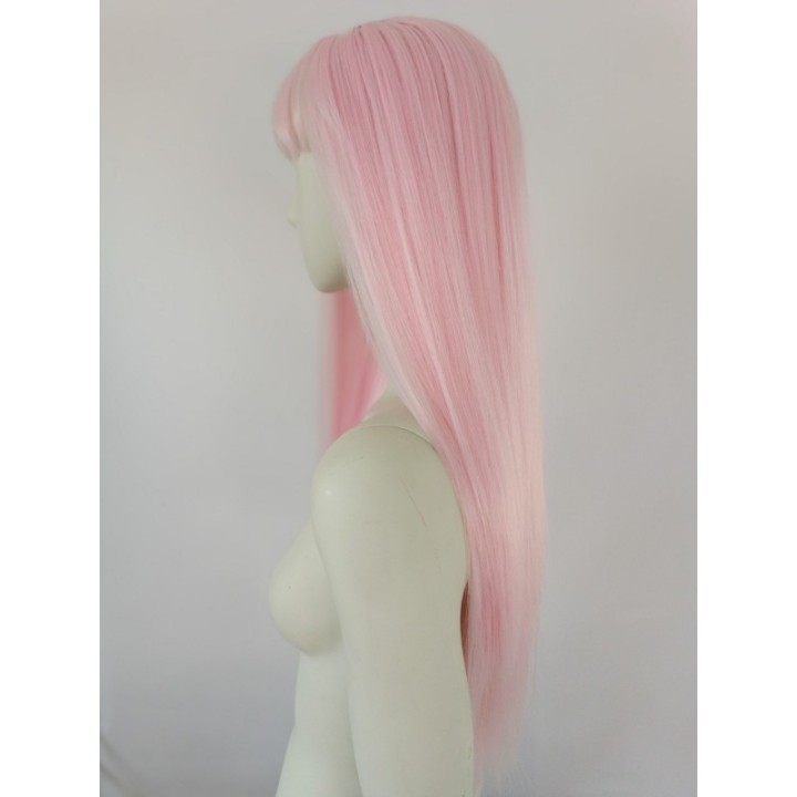 Peruka jasny róż różowa cosplay Zero Two PK101