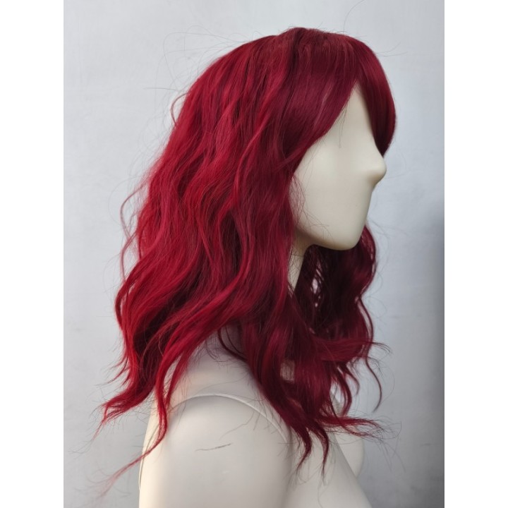 Peruka bordowa Cruella Estella cosplay do ramion PK027