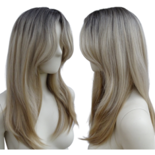 Peruka sombre naturalny jasny blond cieniowana PK140