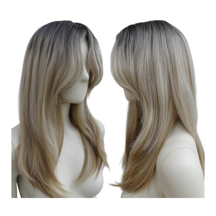 Peruka sombre naturalny jasny blond cieniowana PK140