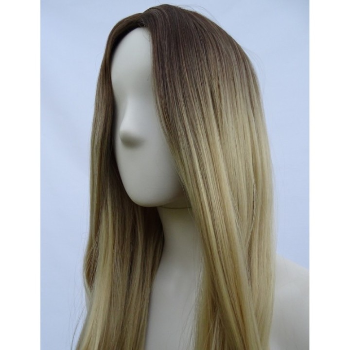 Peruka ombre bez grzywki złoty naturalny blond PK045