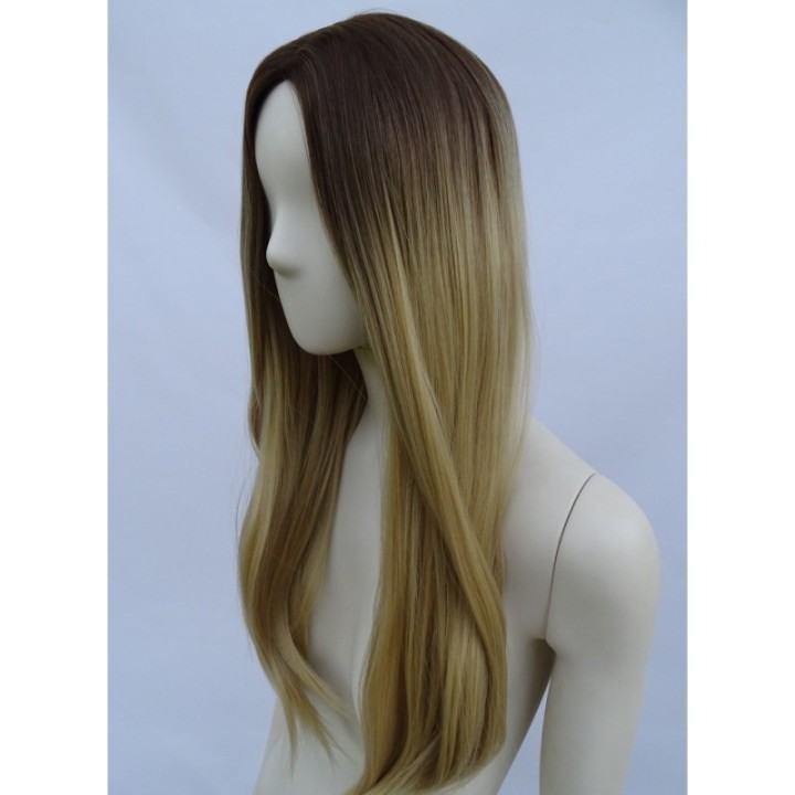 Peruka ombre bez grzywki złoty naturalny blond PK045