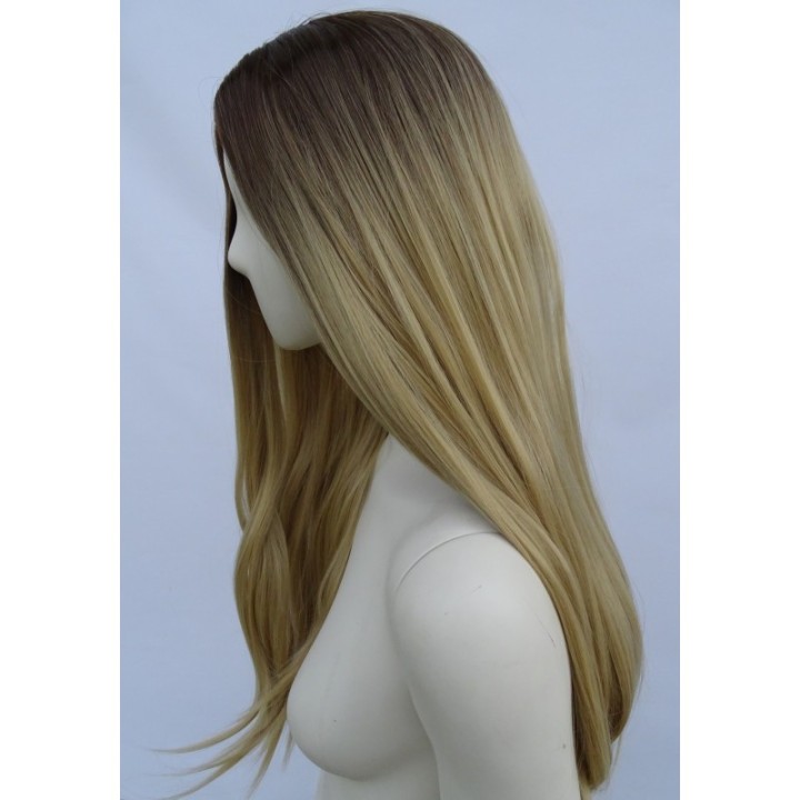 Peruka ombre bez grzywki złoty naturalny blond PK045