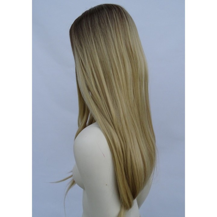 Peruka ombre bez grzywki złoty naturalny blond PK045