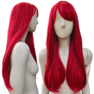 Peruka z prostą grzywką czerwona anime cosplay PK106