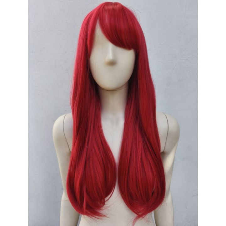 Peruka z prostą grzywką czerwona anime cosplay PK106