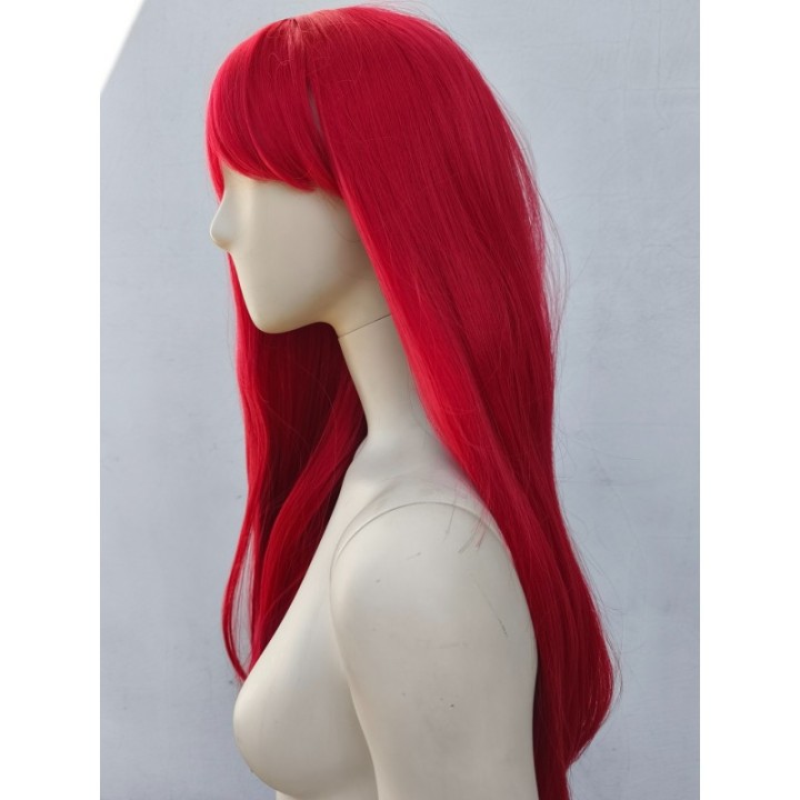 Peruka z prostą grzywką czerwona anime cosplay PK106