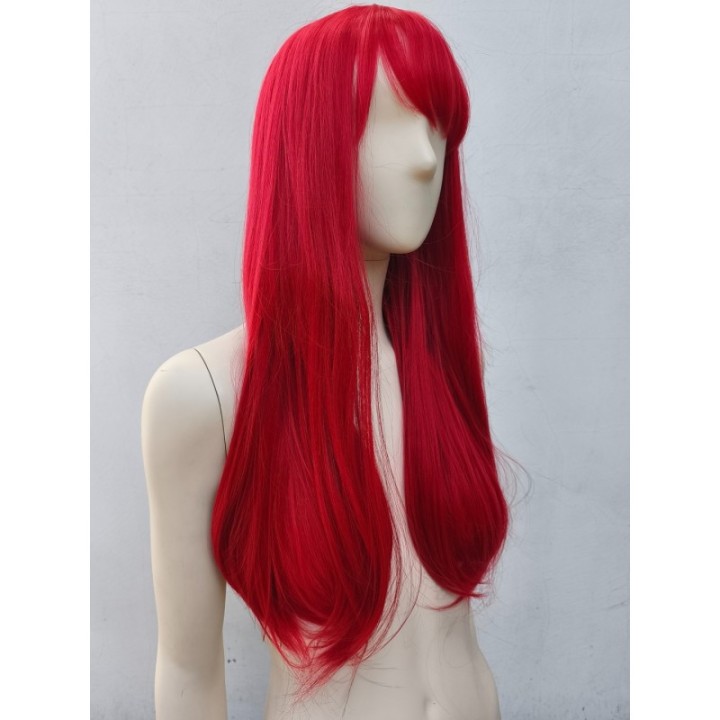 Peruka z prostą grzywką czerwona anime cosplay PK106