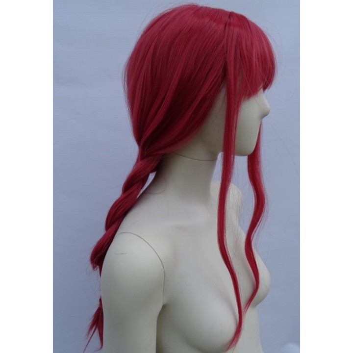 Peruka malinowa Chainsaw Man Makima cosplay PK105