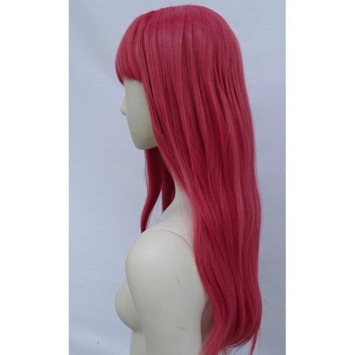 Peruka malinowa Chainsaw Man Makima cosplay PK105