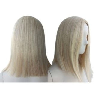 Peruka jasny platynowy blond do ramion long bob PK025