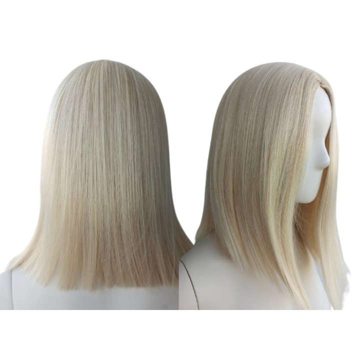 Peruka jasny platynowy blond do ramion long bob PK025