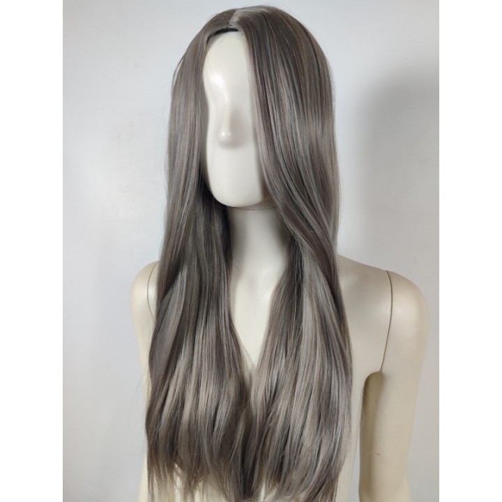 Peruka stalowa siwa grafitowa szara ciemnoszara PK096