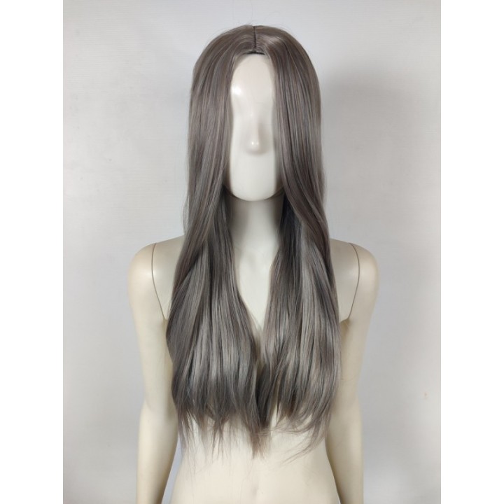 Peruka stalowa siwa grafitowa szara ciemnoszara PK096