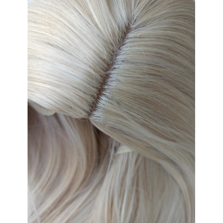 Peruka jasny platynowy blond do ramion long bob PK025