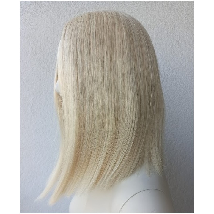Peruka jasny platynowy blond do ramion long bob PK025