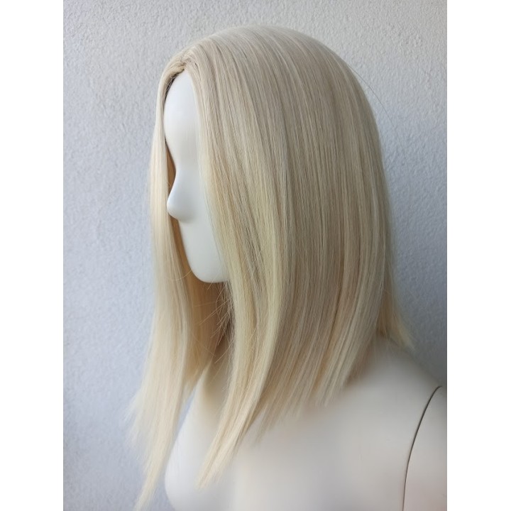Peruka jasny platynowy blond do ramion long bob PK025