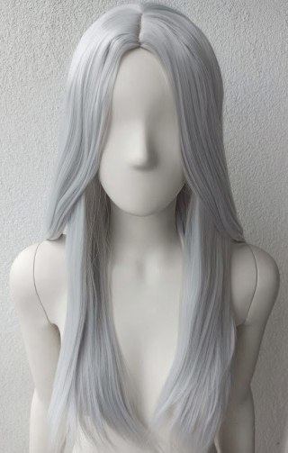 Peruka bez grzywki szara Wiedźmin cosplay Geralt PK003