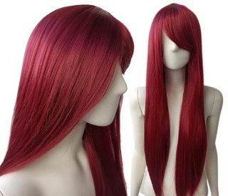 Peruka bordowa ciemnoczerwona Poison Ivy cosplay PK011