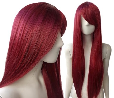 Peruka bordowa ciemnoczerwona Poison Ivy cosplay PK011