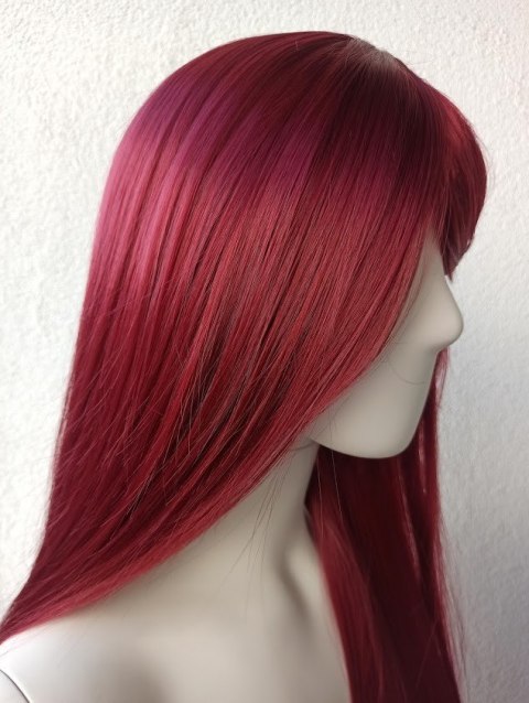 Peruka bordowa ciemnoczerwona Poison Ivy cosplay PK011